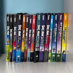 Dog Man and Cat Kid Collection up to The Scarlet Shredder and Cat Kid Collaborations (5th book not included)