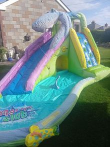 Water slide bouncing castle