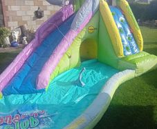 Water slide bouncing castle