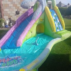 Water slide bouncing castle