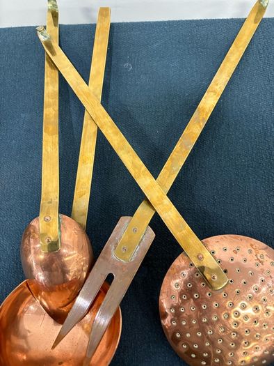 Great Set French copper UTENSIL SET