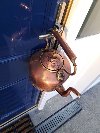 Old copper  kettle