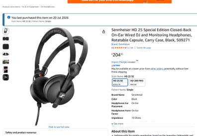 Sennheiser HD 25