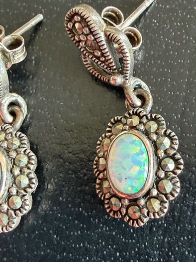 silver earrings