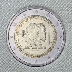 Vatican 2 Euro Brilliant Uncirculated Coin 2017 - St. Peter and St. Paul