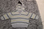 Baby 3-6M Knitted Hooded Jumper