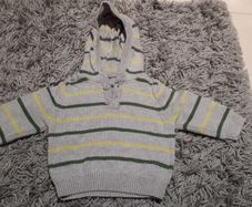 Baby 3-6M Knitted Hooded Jumper