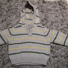 Baby 3-6M Knitted Hooded Jumper