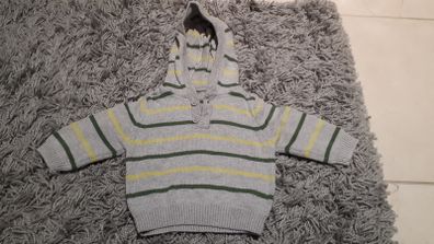 Baby 3-6M Knitted Hooded Jumper