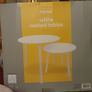 In box: Home White Nested Tables (Set of 2) Image 2