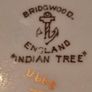 Vintage bridgwood Indian tree Gravy boat or soup tureen with Ladle Image 6
