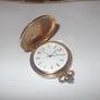 a gold plated pocket watch working by FOCUS swiss made Image 3