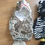 Halloween costumes zebra, shark, one size Image 3