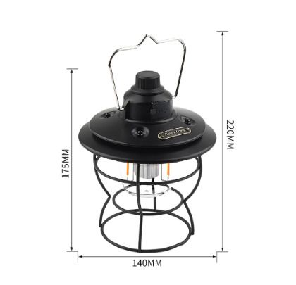 BRAND NEW USB Recharging Light Retro Campsite Lantern Outdoor Camping Hiking Tent Night Light Lamp Stepless Dimming Three Light Modes
