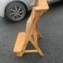 1900s art deco oak prayer chair Image 2
