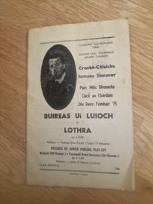 1975 North Tipperary Senior Hurling Final Match Programme