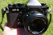 Ricoh KR-5 - 35mm Camera W/ 55mm 2.2 Ricoh -  works well