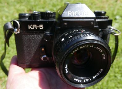 Ricoh KR-5 - 35mm Camera W/ 55mm 2.2 Ricoh -  works well