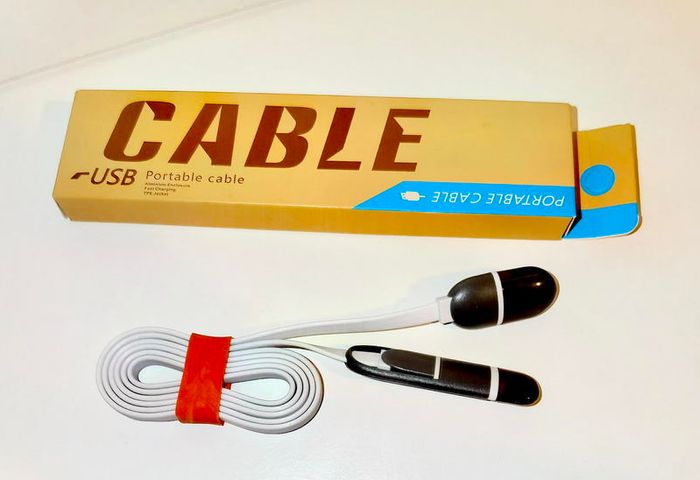2 in 1 USB-A to Lightning and Micro USB Charging Cable