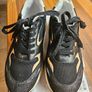 Liu Jo platform trainers in black with metallic and glitter detailing Image 2