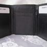 Black Quality Full Leather Trifold Credit Card & Photo Holder Wallet 1104 Image 5