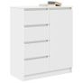 Sideboard with Drawers White 71x35x84 cm Image 3