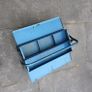Vintage toolbox. Heavy pressed steel box. Cantilevered. Image 3