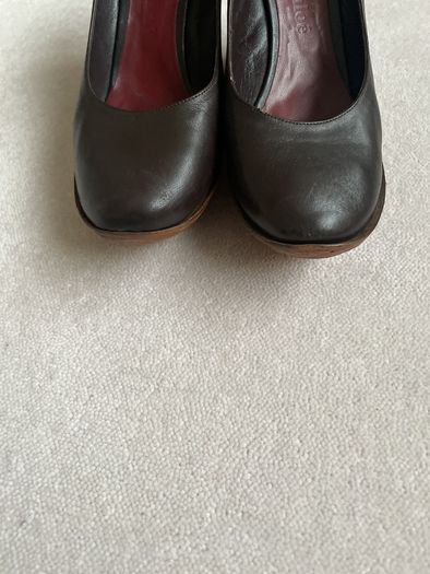 Vintage Chloe wedges brown leather Size 40 UK7