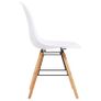3 Piece Dining Set Plastic White Image 9
