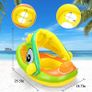 Baby Unicorn Pool Float with Sun Canopy -Baby Swim Ring,Inflatable Swimming Ring Infant Baby (FREE SHIPPING) Image 3