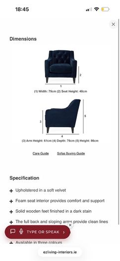 EZ Living arm chair