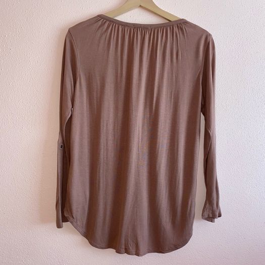 Gap Mauve 3/4 Sleeve Top Size XS BRAND NEW