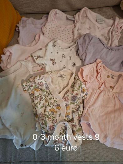 baby items and clothing