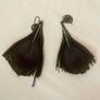 Peacock feather earrings Image 4