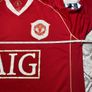 Nike Manchester United Mens 2006/2007 Home Long Sleeve Jersey No.4 Heinze Size Medium Image 9
