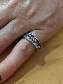 Sterling Silver Ring - Size K - Stamped for Silver (S73)