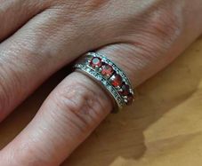 Sterling Silver Ring - Size K - Stamped for Silver (S73)