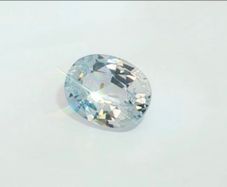 ALGT Certified 1.88ct Natural Sapphire Faint Blue. Unheated & Lab Sealed