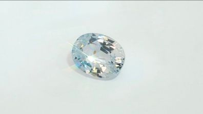 ALGT Certified 1.88ct Natural Sapphire Faint Blue. Unheated & Lab Sealed