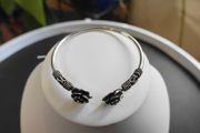 925 Sterling Silver Floral Desing Women's Bracelet