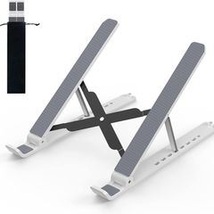 NEW SALE | Laptop Stand for Desk, Adjustable Laptop Riser ABS+Silicone Foldable Portable Laptop Holder, Ventilated Cooling Notebook Stand for 10-15.6 Inch Laptops,Tablet