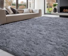Large Area Rug 180x270cm Shaggy Rug  Soft Fluffy Area Rug for Living Room & Bedroom, Non-Slip Plush Carpet