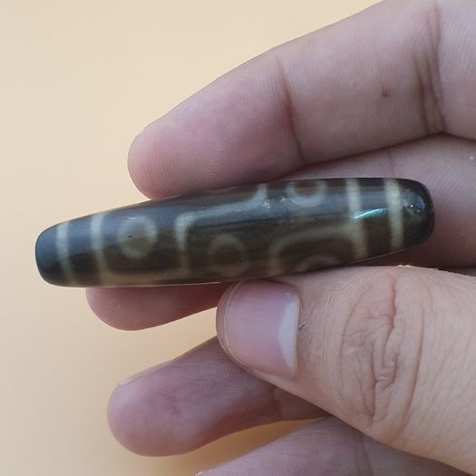 Himalayan 9 Eyes Tibetan Agate Dzi Bead Amulet Pendant