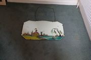 Vintage handpainted wall mirror