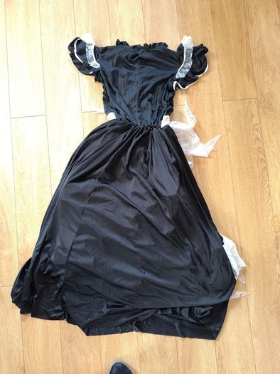 Gothic Maid Halloween Costume Adult Plus Size XXL Black Bride