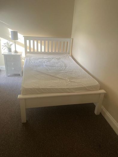 Wooden Double (4ft 6) White Bed Frame