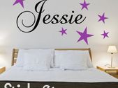 Your Name Personalised Kids Wall Art Sticker Decal