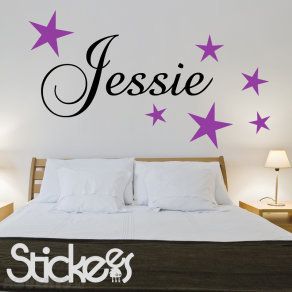 Your Name Personalised Kids Wall Art Sticker Decal