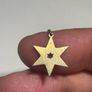Sterling silver Y Necklace with gold washed star pendant Image 2