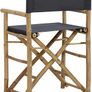 2 pcs Folding Director's Chairs Outdoor Furniture Outdoor Seating Garden Patio Furniture Folding Chairs Dark Grey Bamboo and Fabric Image 8